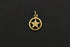 24K Gold Vermeil Over Sterling Silver Texas Lone Star Outline Charm -- VM/CH10/CR39